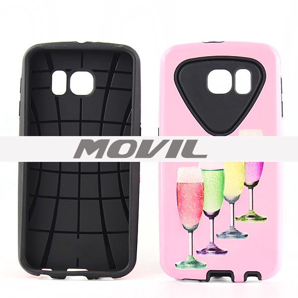 NP-2280 Forma de guijarro funda para Samsung Galaxy S6 -4